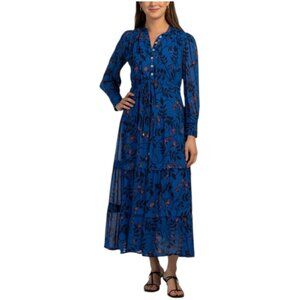 BEYOND BY VERA Sissi Block Printed Maxi Dress